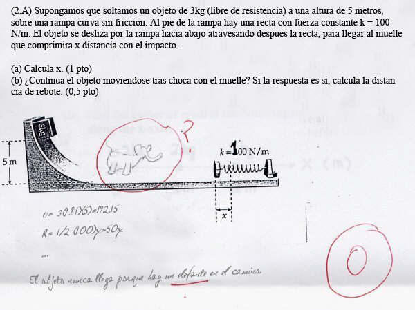 error examen matemática